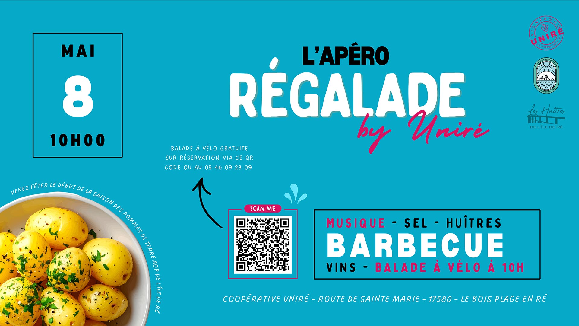 Apéro Régalade Pommes de terre de Ré